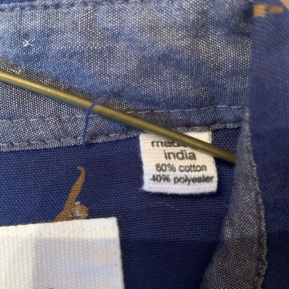 Paper denim & cloth monkey printed with contrast - Picture 4 of 11